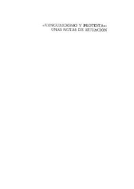 "Vanguardismo y protesta": unas notas de situación / José-Carlos Mainer  | Biblioteca Virtual Miguel de Cervantes