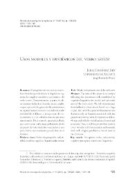 Usos modales y epistémicos del verbo "sentir" / Jorge Fernández Jaén | Biblioteca Virtual Miguel de Cervantes