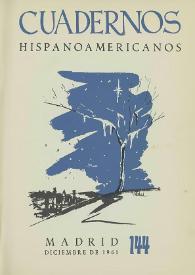 Cuadernos Hispanoamericanos. Núm. 144, diciembre 1961 | Biblioteca Virtual Miguel de Cervantes