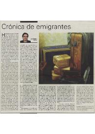 Crónica de emigrantes / José Carlos Rovira | Biblioteca Virtual Miguel de Cervantes