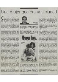Una mujer que era una ciudad / José Carlos Rovira | Biblioteca Virtual Miguel de Cervantes