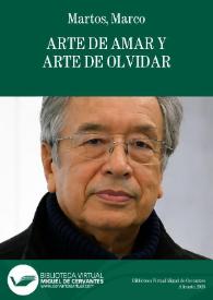 Arte de amar y arte de olvidar / Marco Martos | Biblioteca Virtual Miguel de Cervantes