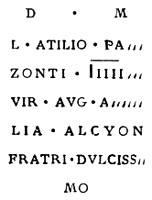 Inscripción romana