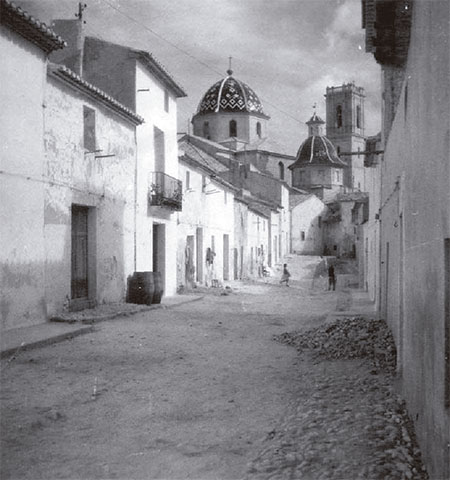 Fotografia del carrer de Sant Miquel, Altea.