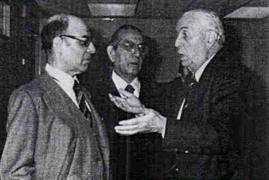 Imagen. Antonio Tovar, Luis Rosales y Pedro Laín